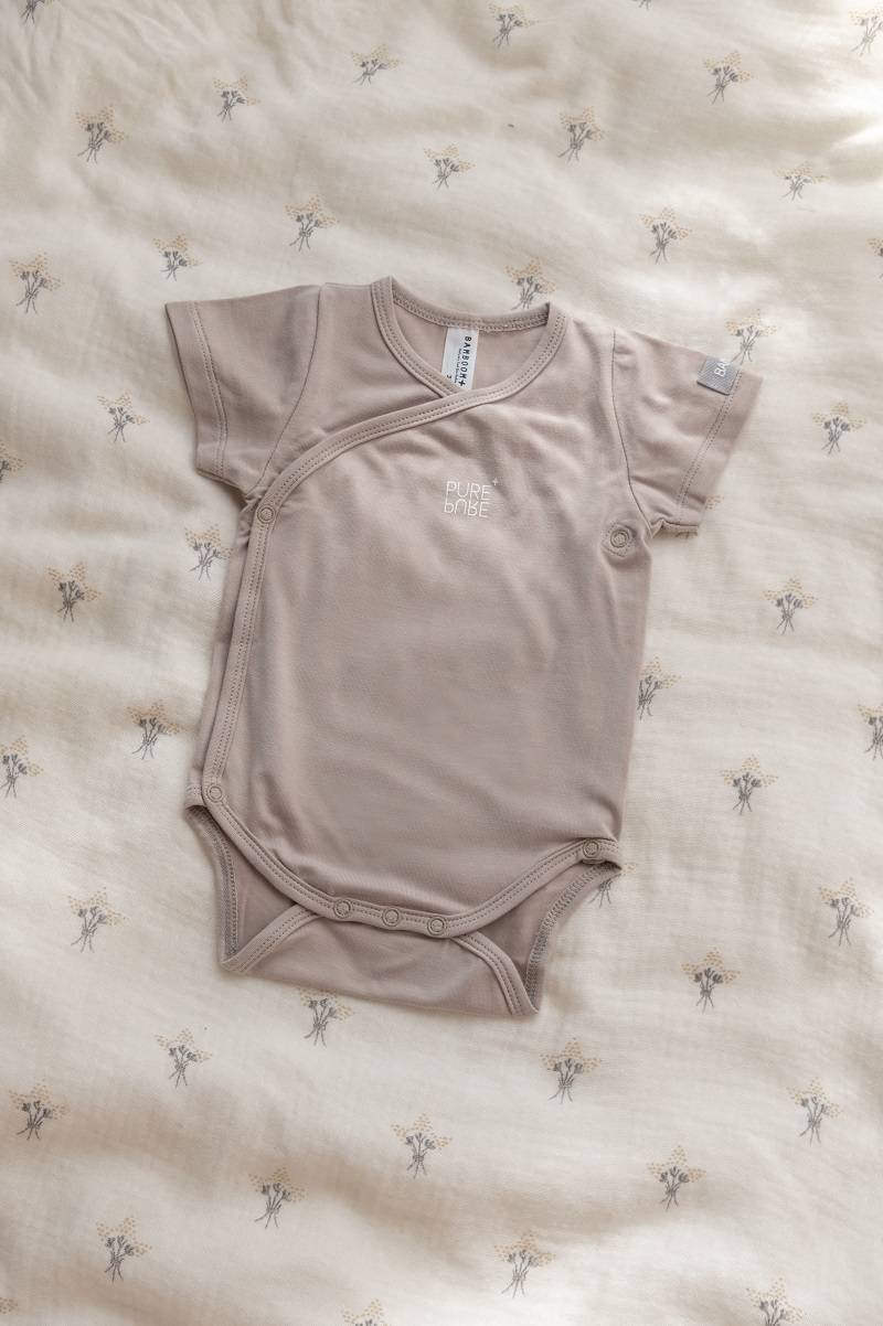 Body bimbo/a maniche corte - Sabbia