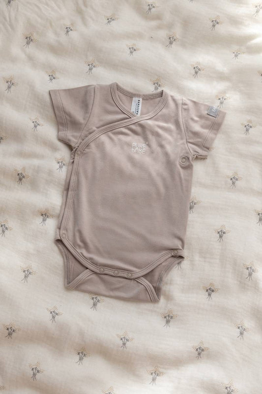 Body bimbo/a maniche corte - Sabbia