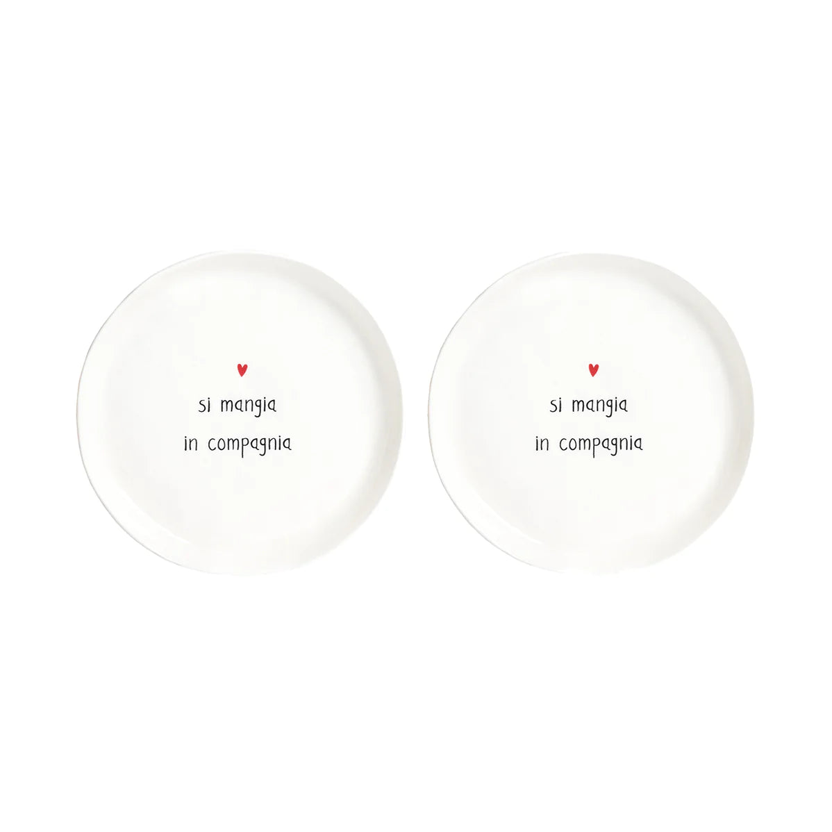 Set 2 Piatti Dessert Si mangia in compagnia