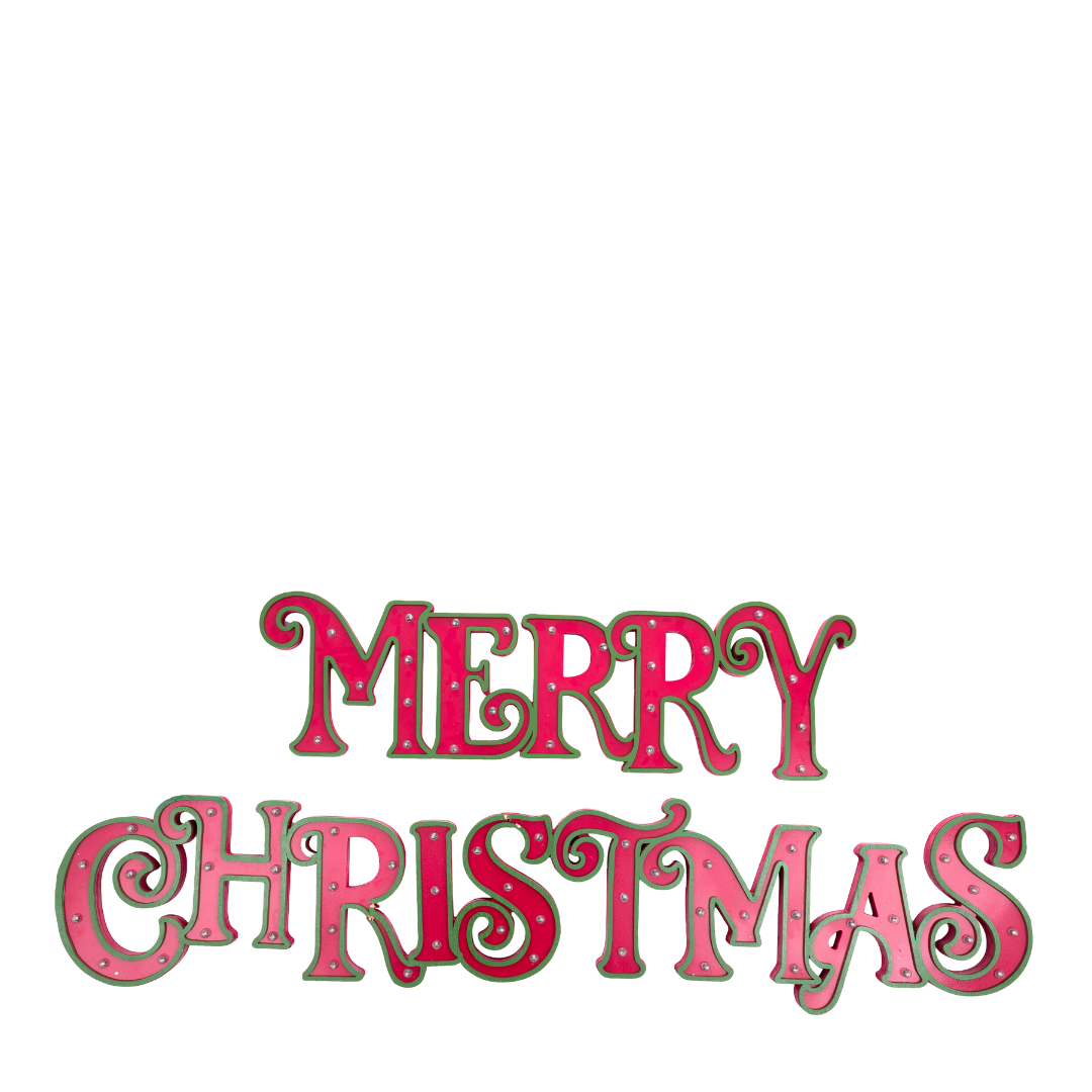 Insegna luminosa Merry Christmas
