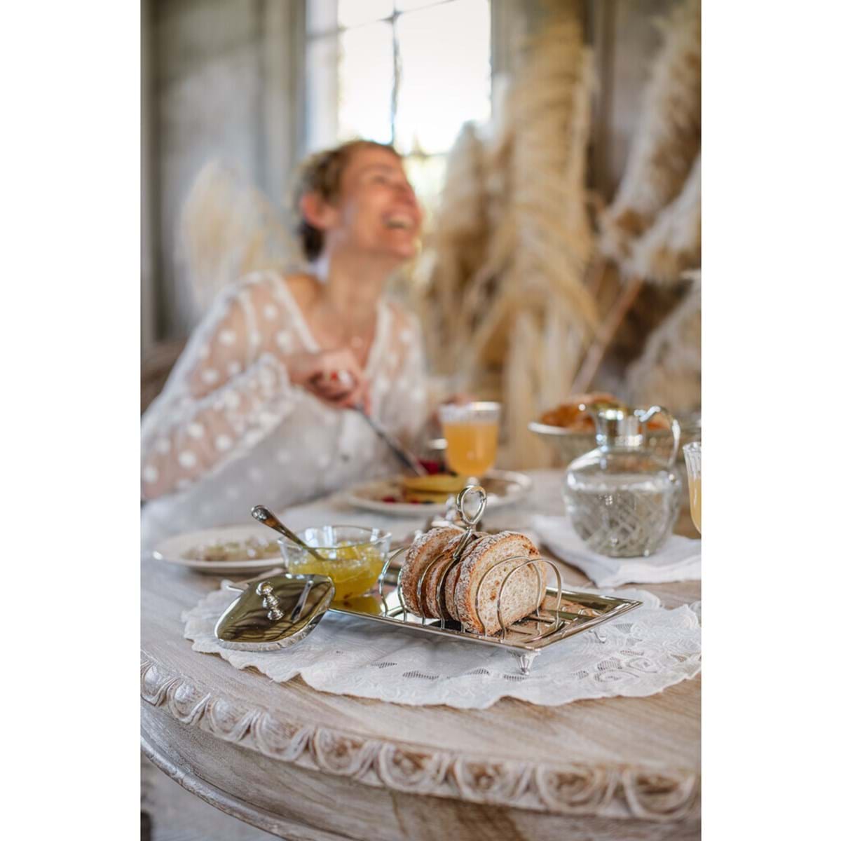 Set vassoio/porta toast/salsiera