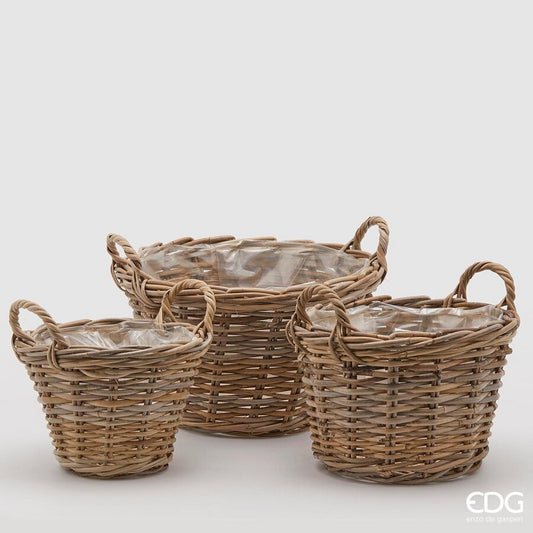 Cesto rotondo con manici