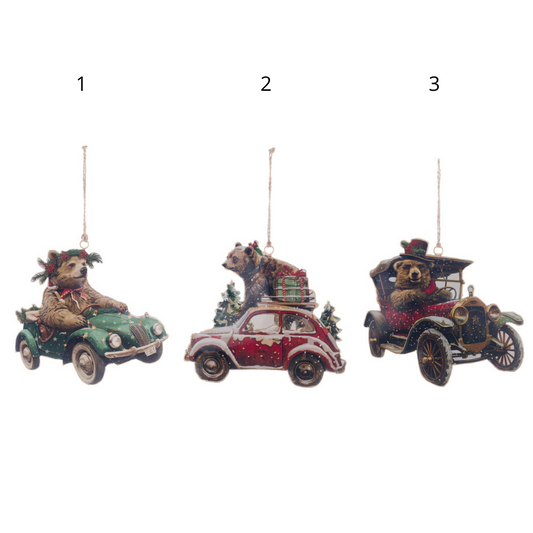 Decoro orso con auto