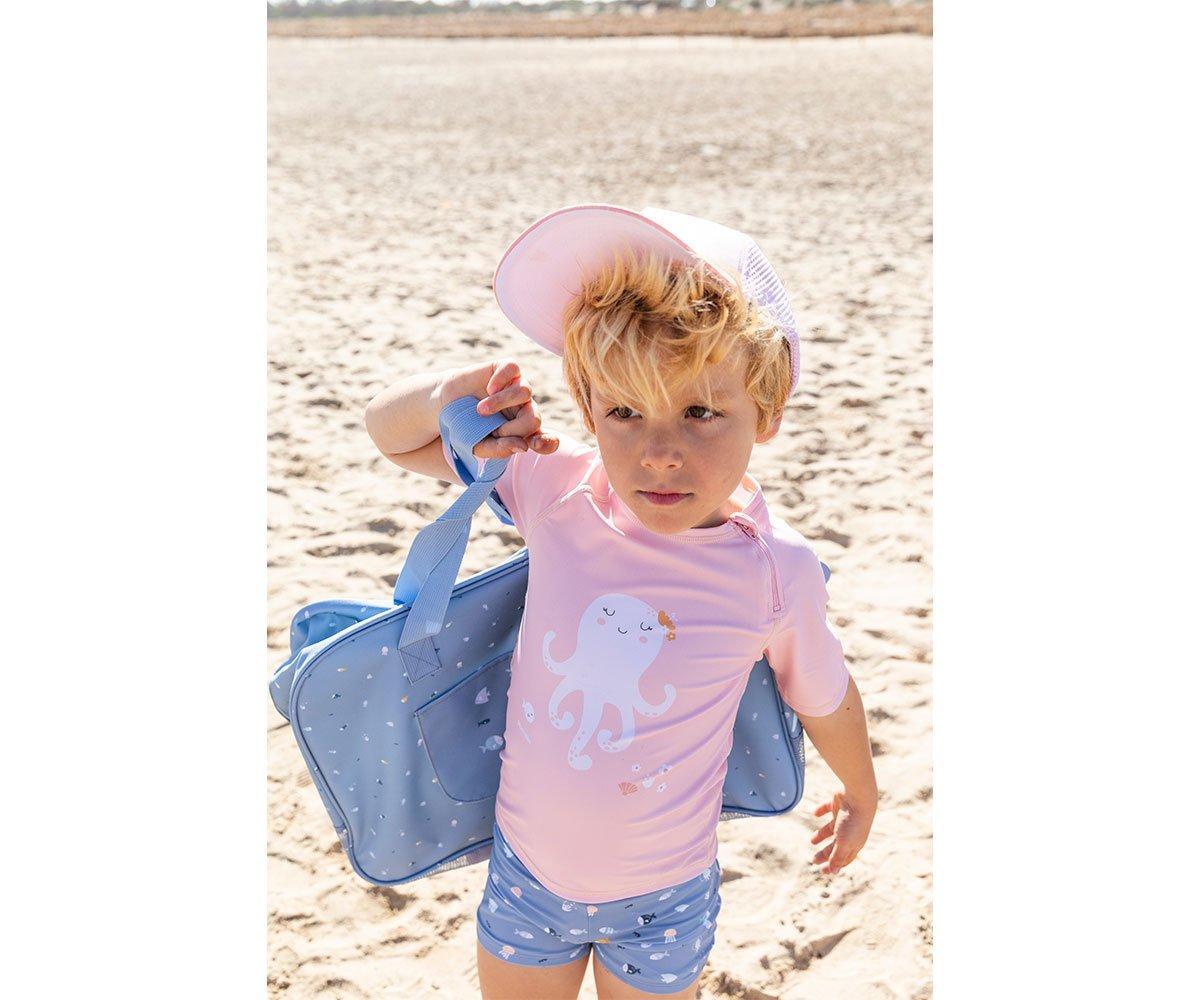 T-Shirt Nuoto Protezione Solare - Polipo - 12/18M