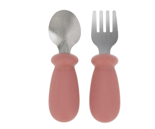 Set Posate Primi Mesi Apprendimento Brick Blush