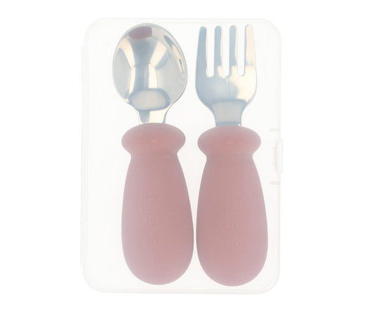 Set Posate Primi Mesi Apprendimento Brick Blush