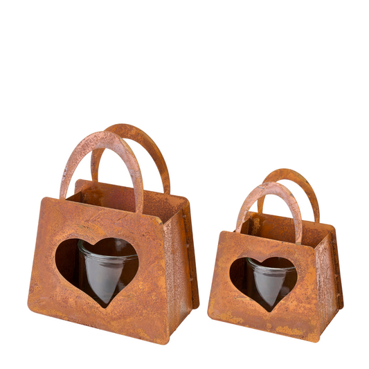 Porta candela Borsa cuore