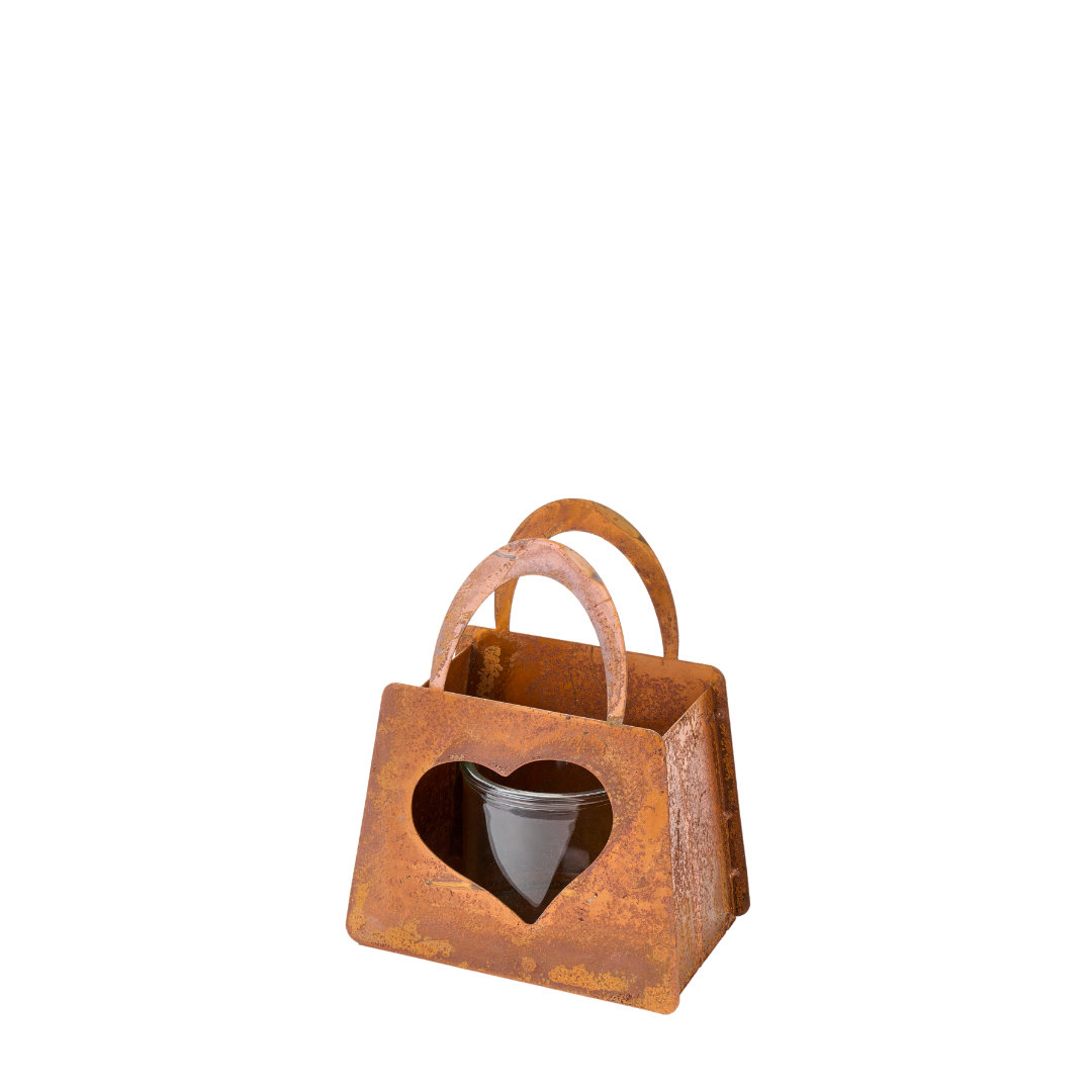 Porta candela Borsa cuore