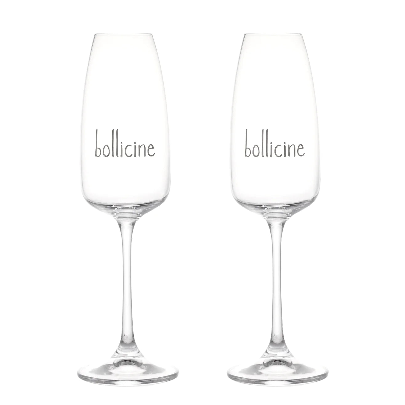 Set 2 calici flute Bollicine
