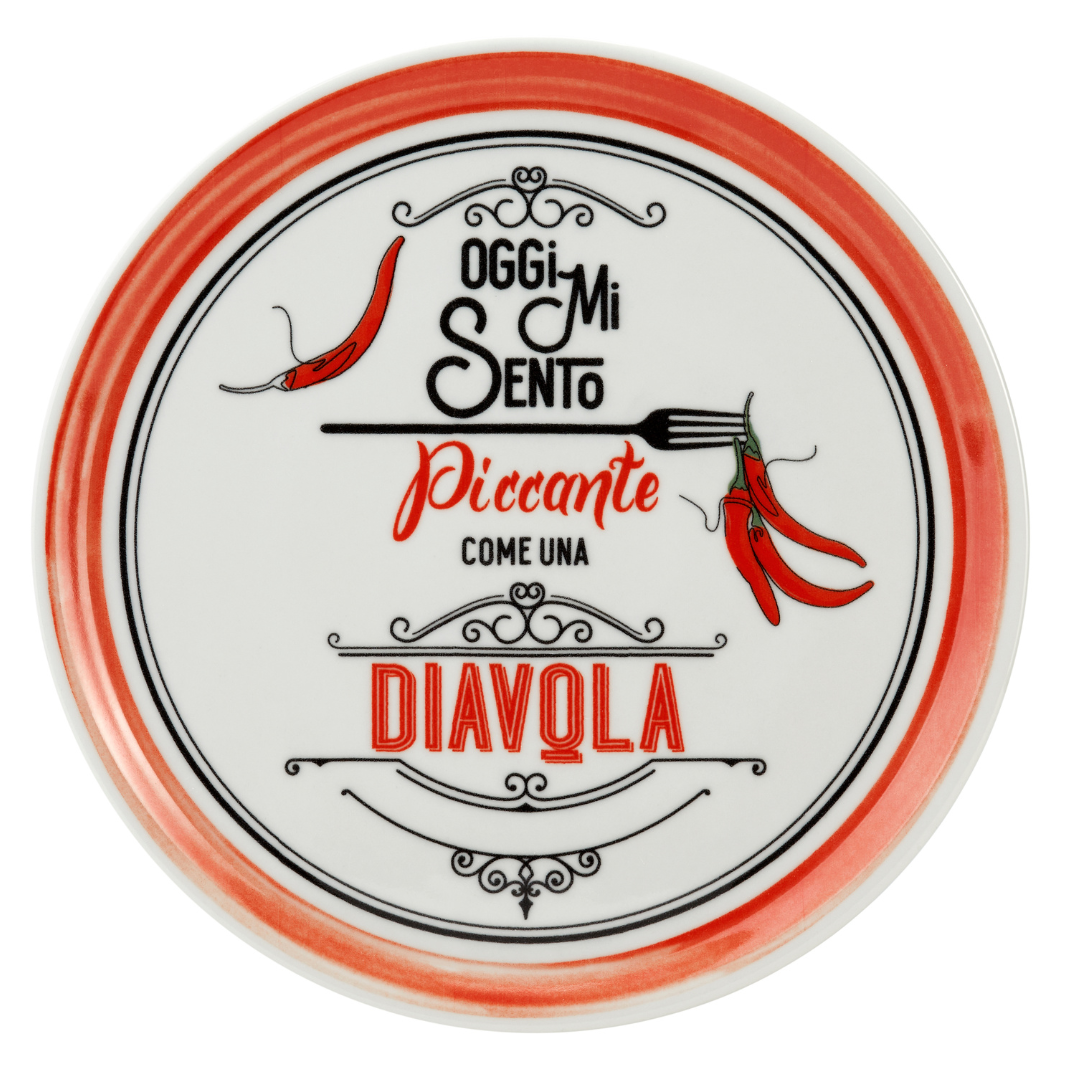 Set 2 piatti pizza Diavola