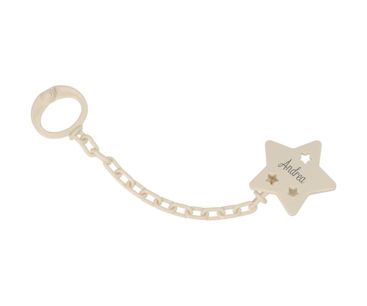 Porta Succhietto Stella Ivory personalizzabile