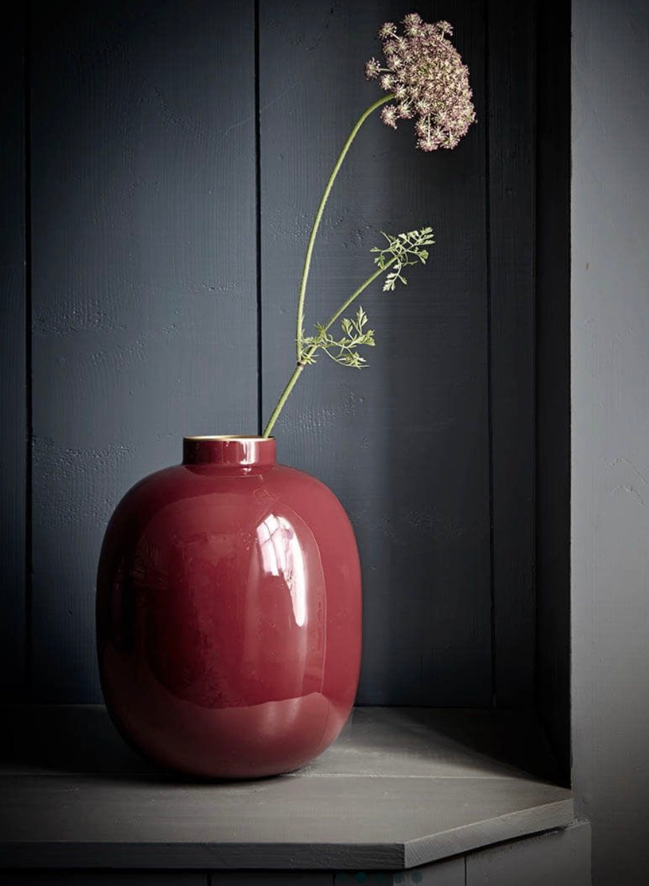 Vaso metal Dark Red