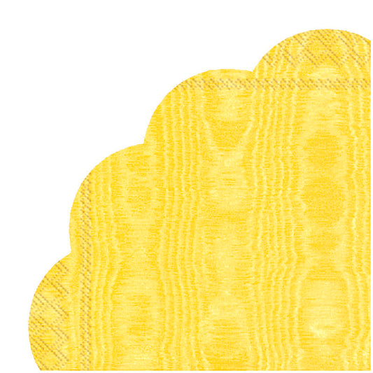 Tovaglioli/sottopiatto rondo' in carta "Moirée Yellow”