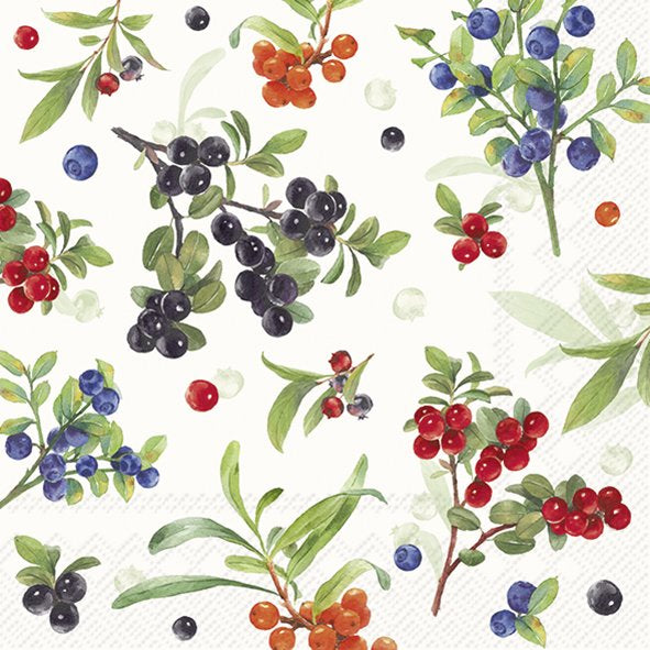 Tovaglioli in carta "Fresh Summer Berries" cream