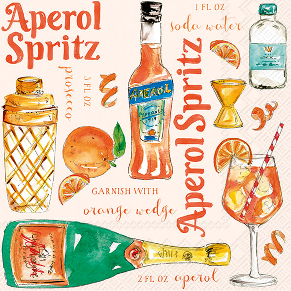 Tovaglioli in carta "Aperol Spritz"