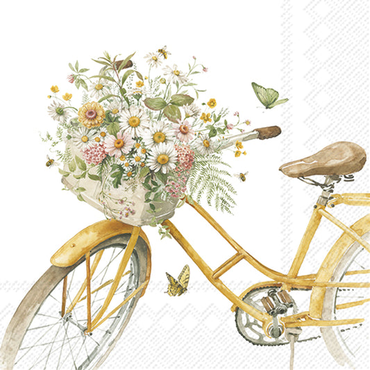 Tovaglioli in carta "Flower Bike"