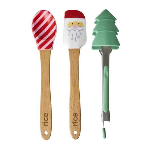 Set cucchiaio, spatola e pinza - Christmas