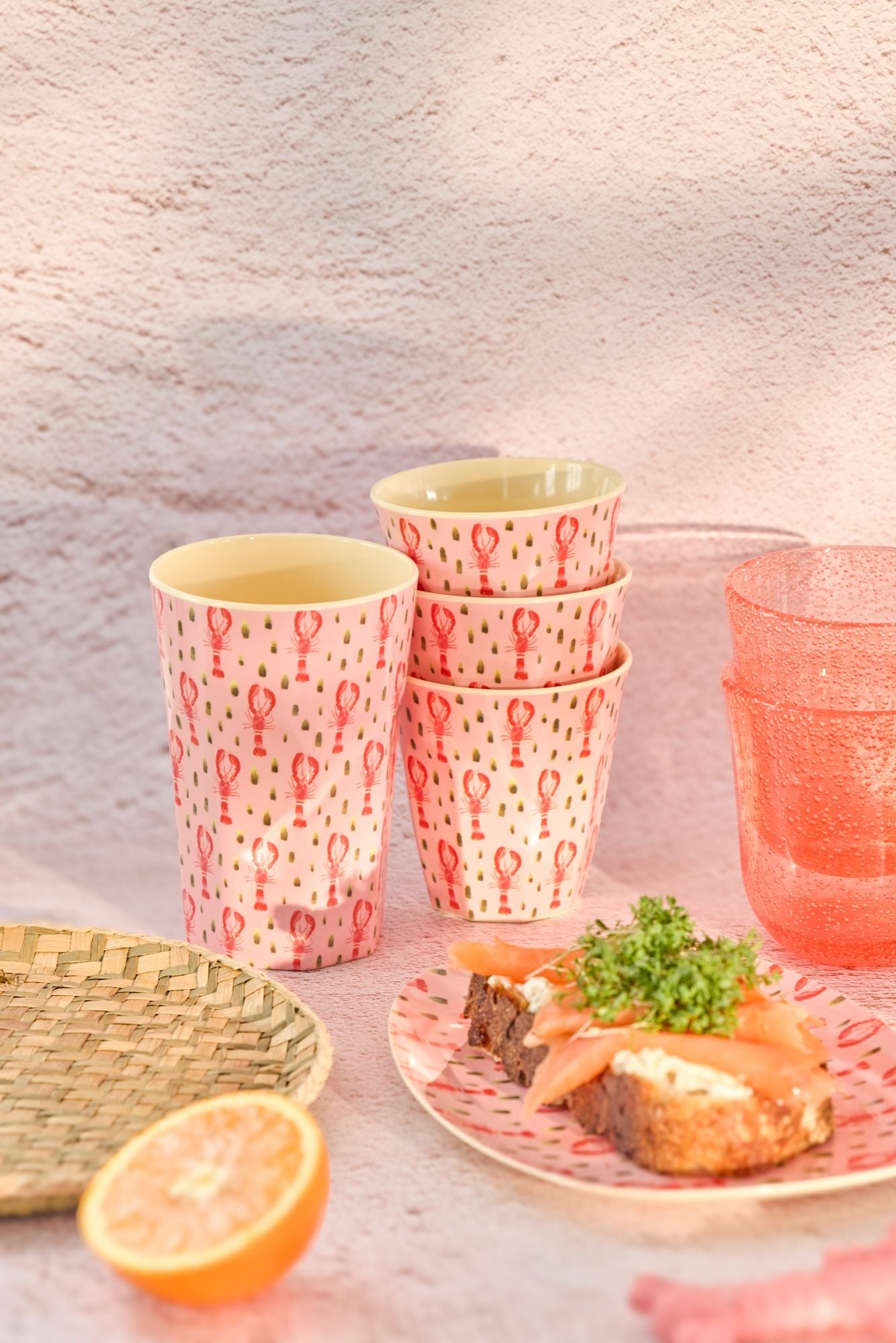 Bicchiere Melamina - Rosa - Pink Lobster