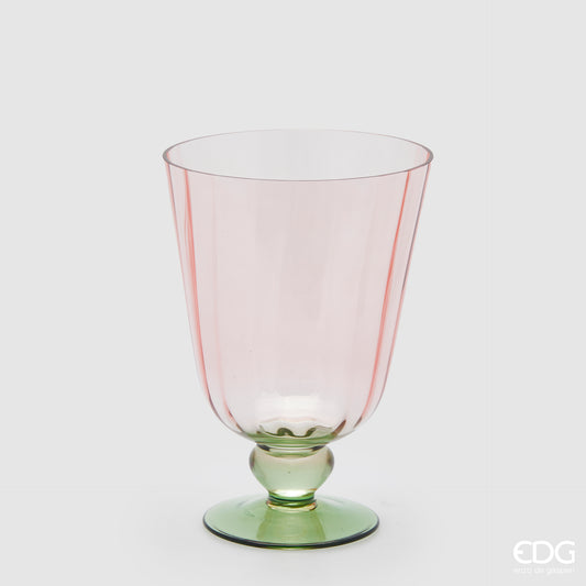 Vaso Righe con piede