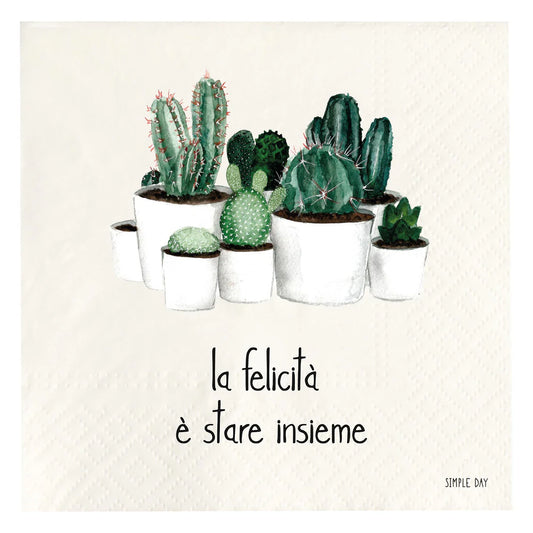 Tovaglioli in carta La felicità è stare insieme