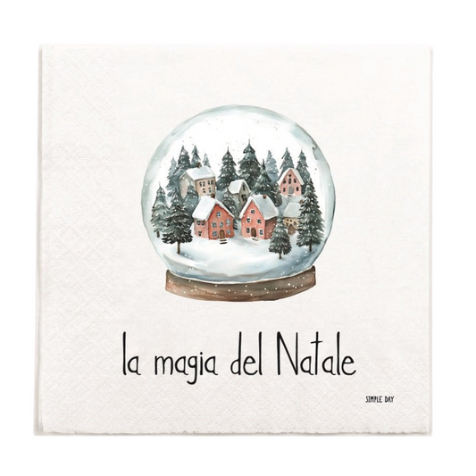 Tovaglioli in carta La magia del Natale