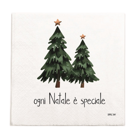 Tovaglioli in carta Ogni Natale è speciale