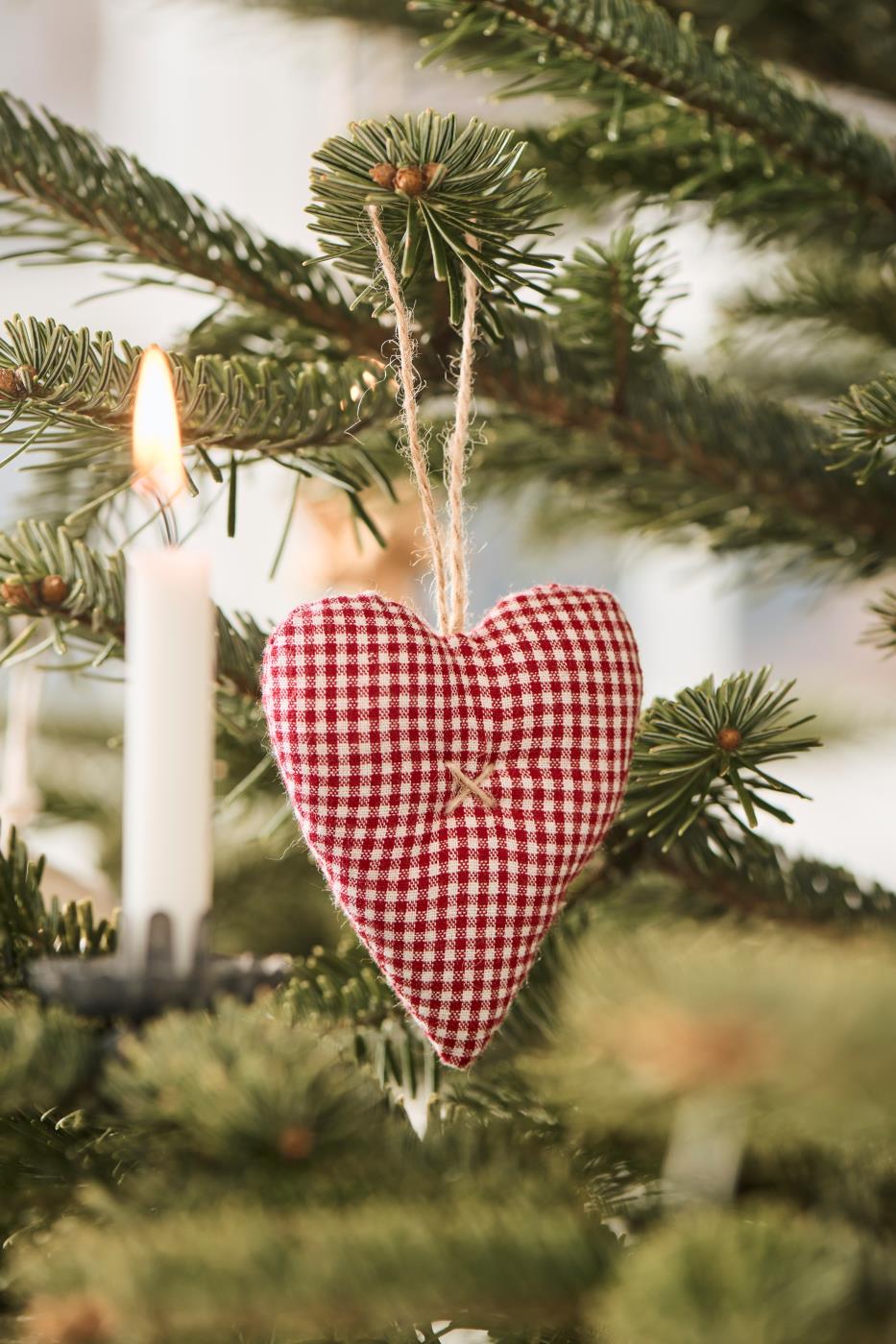 Decorazione Cuore Natale Nostalgico