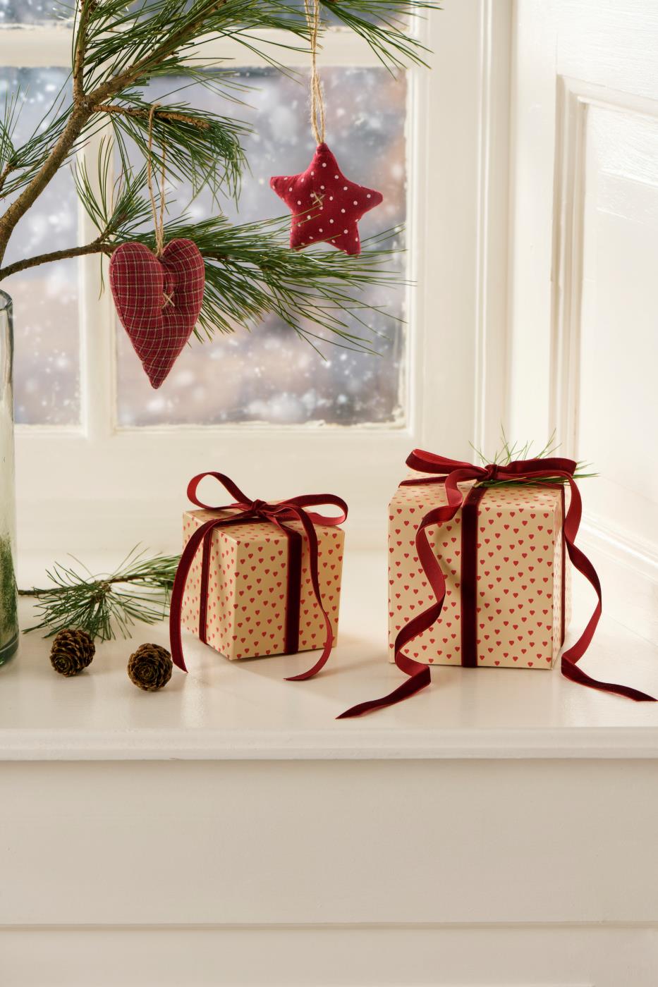 Decorazione Cuore Natale Nostalgico