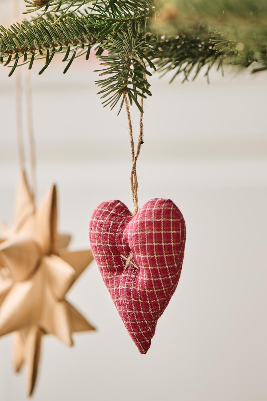 Decorazione Cuore Natale Nostalgico