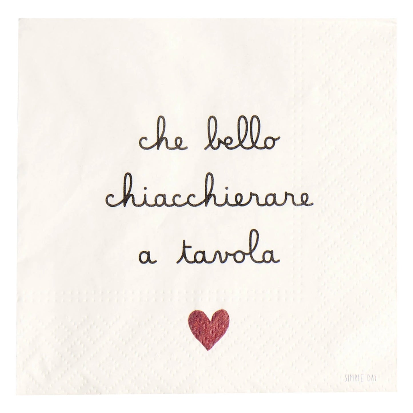 Tovaglioli in carta Che bello chiacchierare a tavola