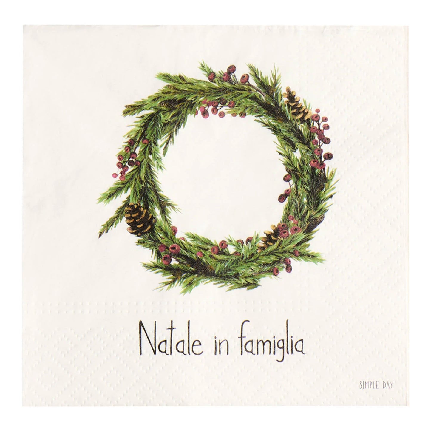 Tovaglioli in carta Natale in famiglia