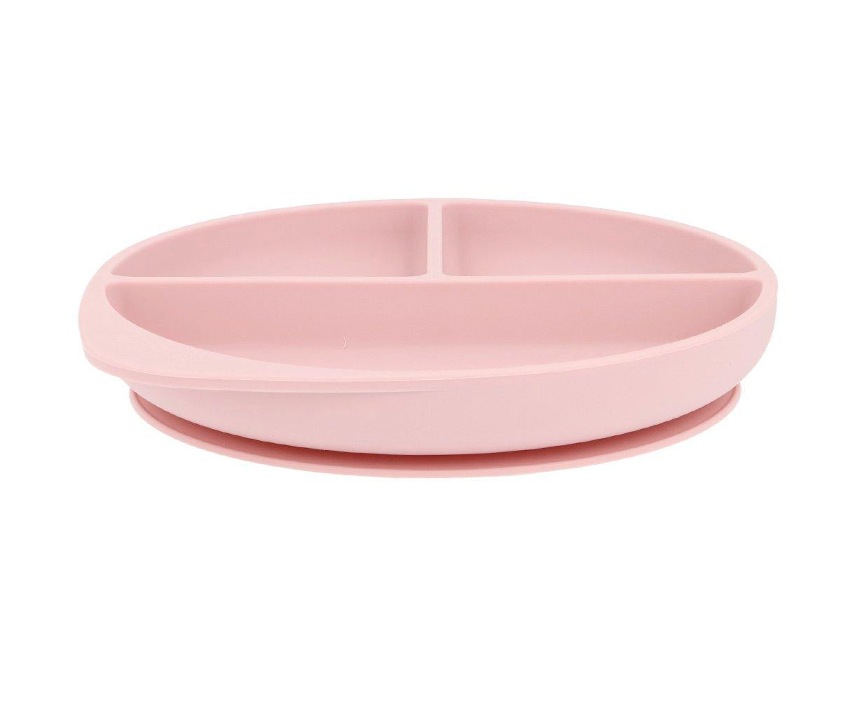 Piatto Divisorio Silicone Ventosa Light Pink