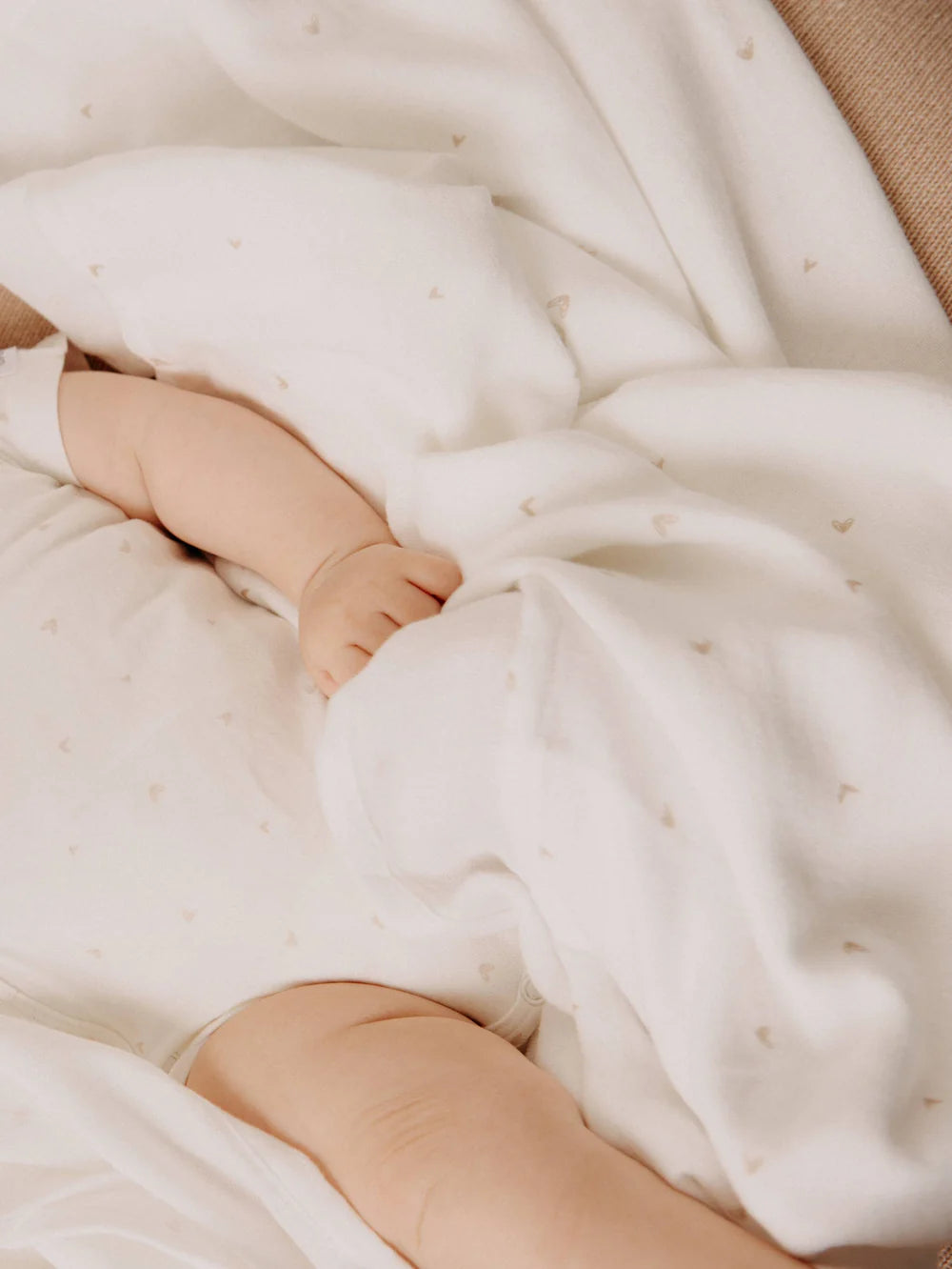 Swaddle XL single - 120x120cm - Mini Hearts
