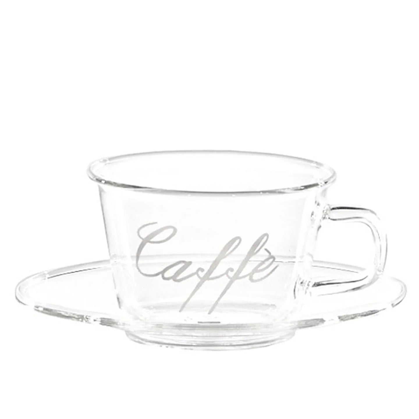 Set 2 tazze caffè con piatto Caffè cuore