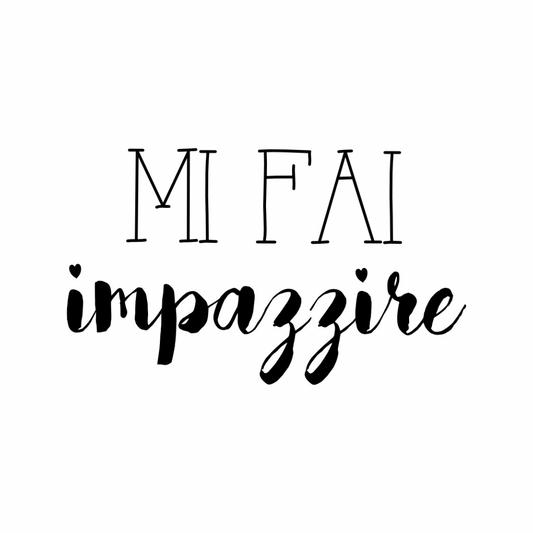 Tela “Mi fai impazzire”