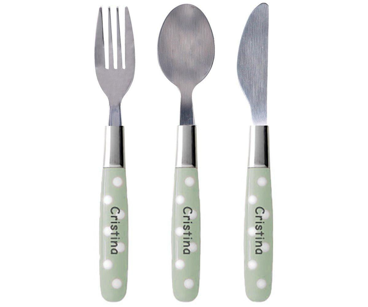 Set Posate Personalizzabili Pois Sage