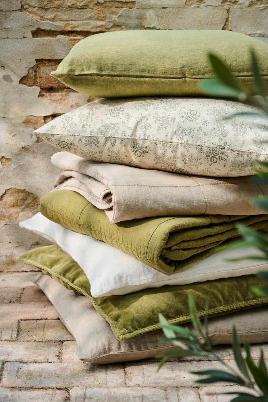 Federa per cuscino Herbal Green