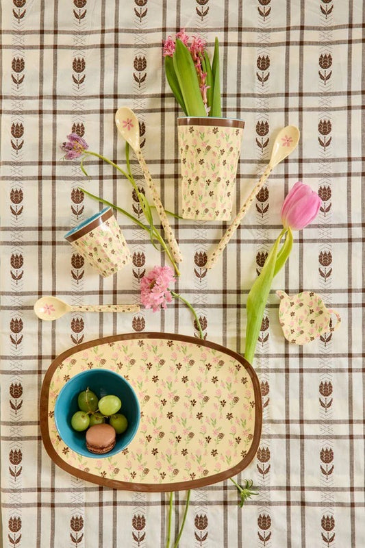 Bicchiere Melamina - Crema - Hacienda Flower Print