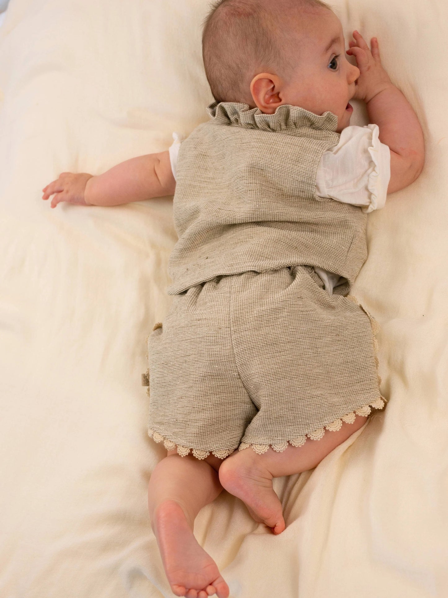 Gilet bimba - Mustard sabbia - 12/18 e 18/24M