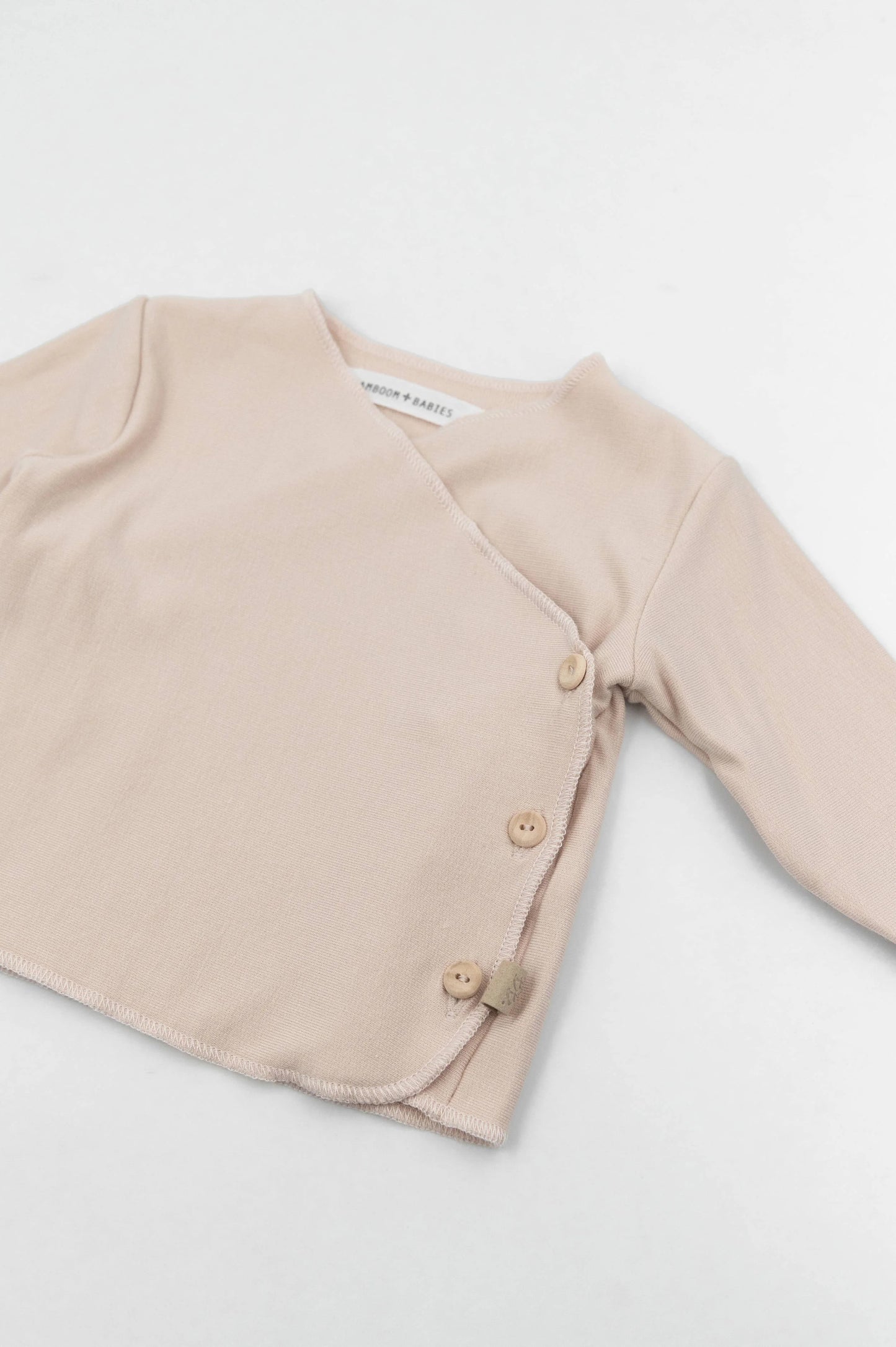 Maglia incrociata neonato Pure - Vintage Pink - 1M
