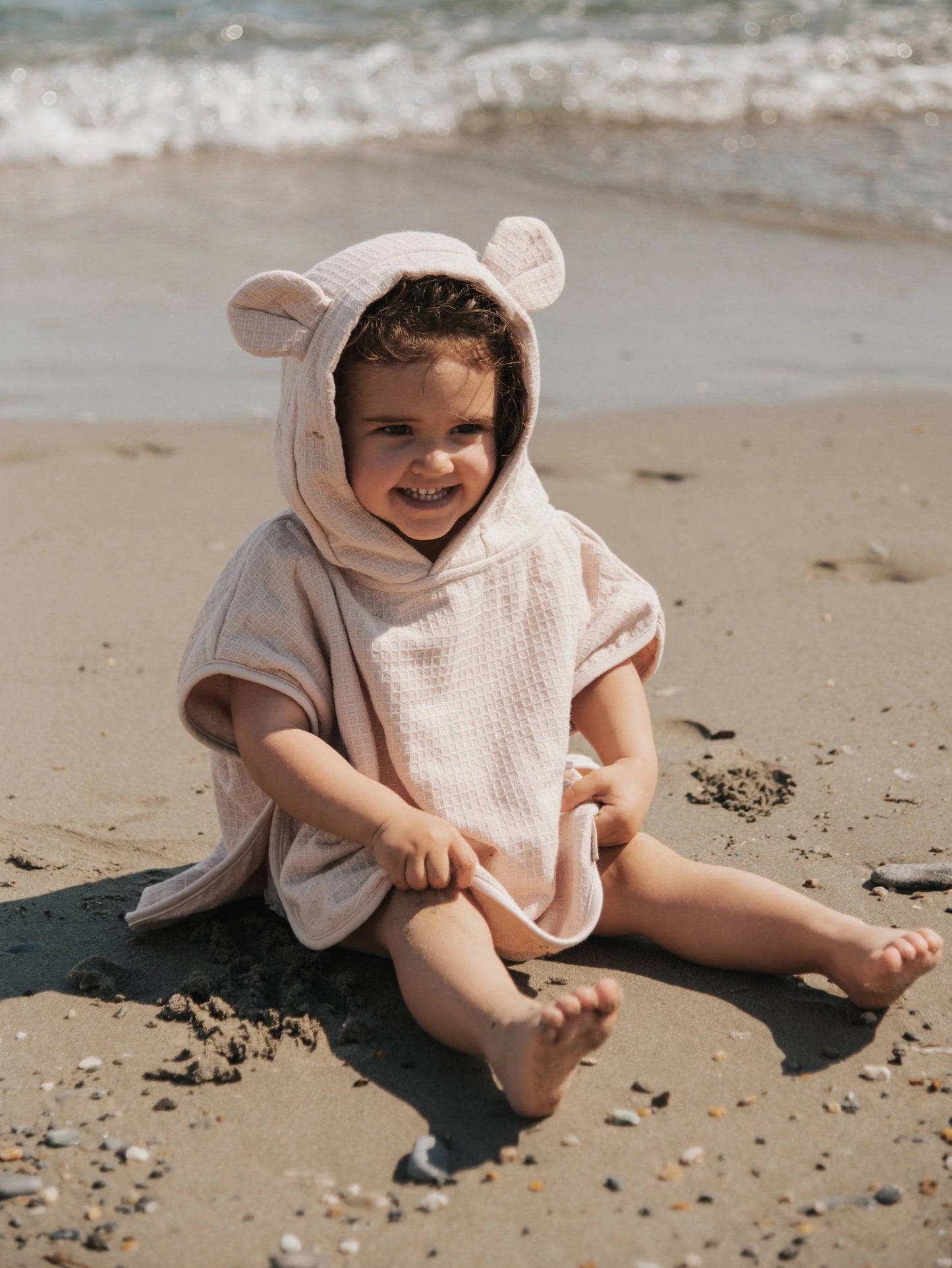 Poncho Waffle - Vintage Pink