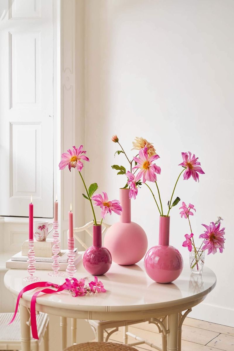 Vaso metal Small Bright Pink