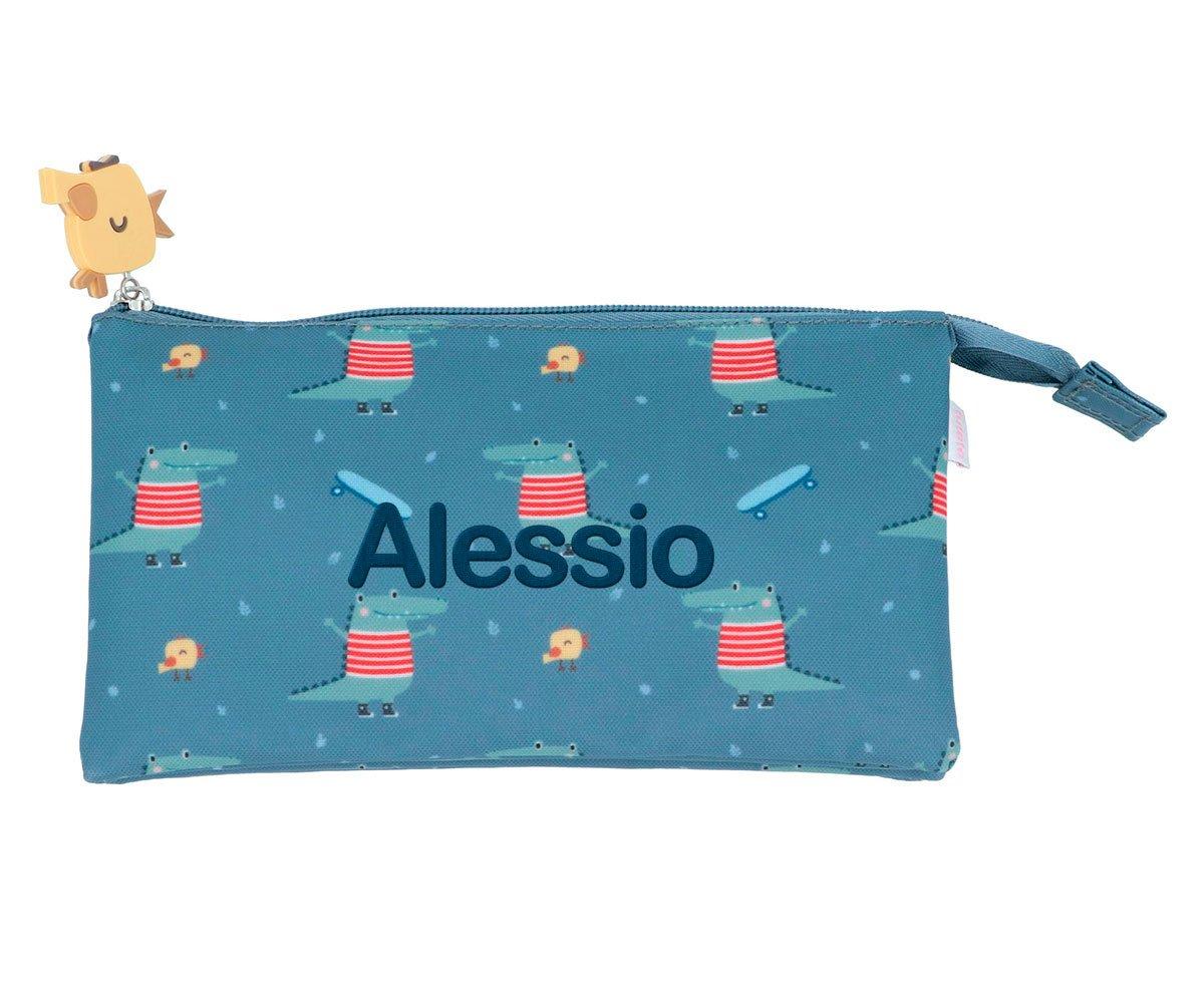 Astuccio Tris Scuola Croc Personalizzabile