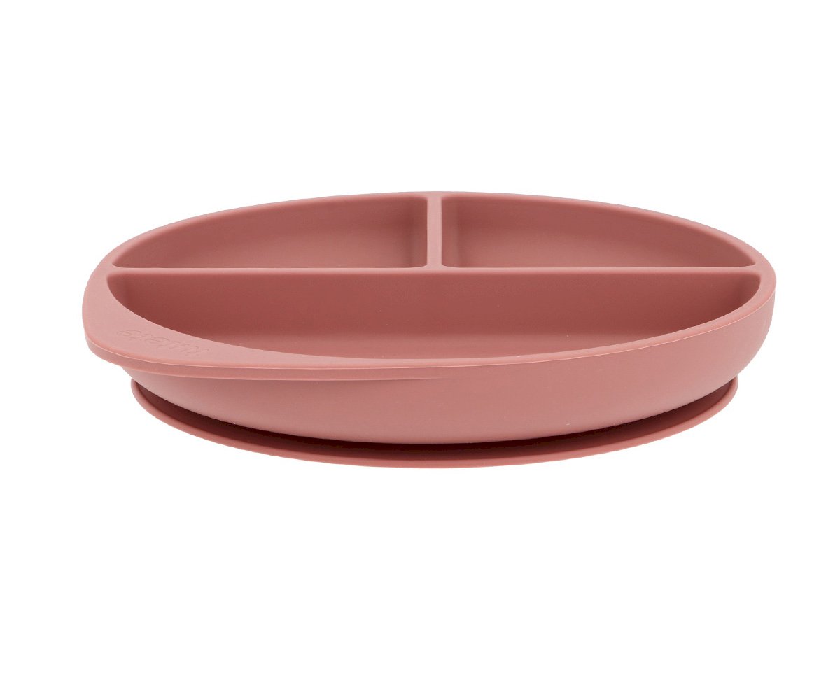 Piatto Divisorio Silicone Ventosa Brick Blush