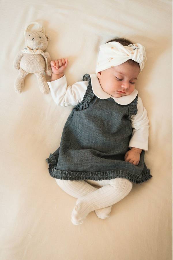 Body bimba collo tondo - Off White - 18/24M