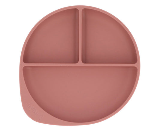 Piatto Divisorio Silicone Ventosa Brick Blush