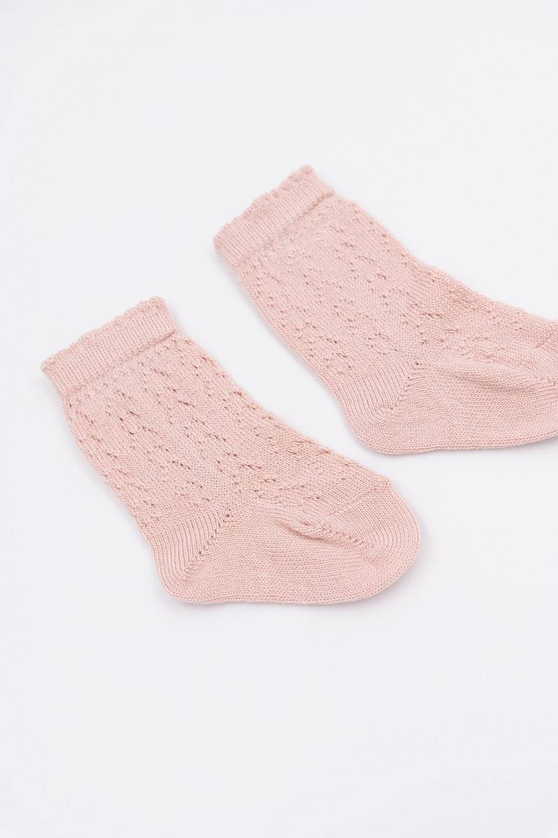 Calza Traforata Bimba - Nude Pink 2/4Y