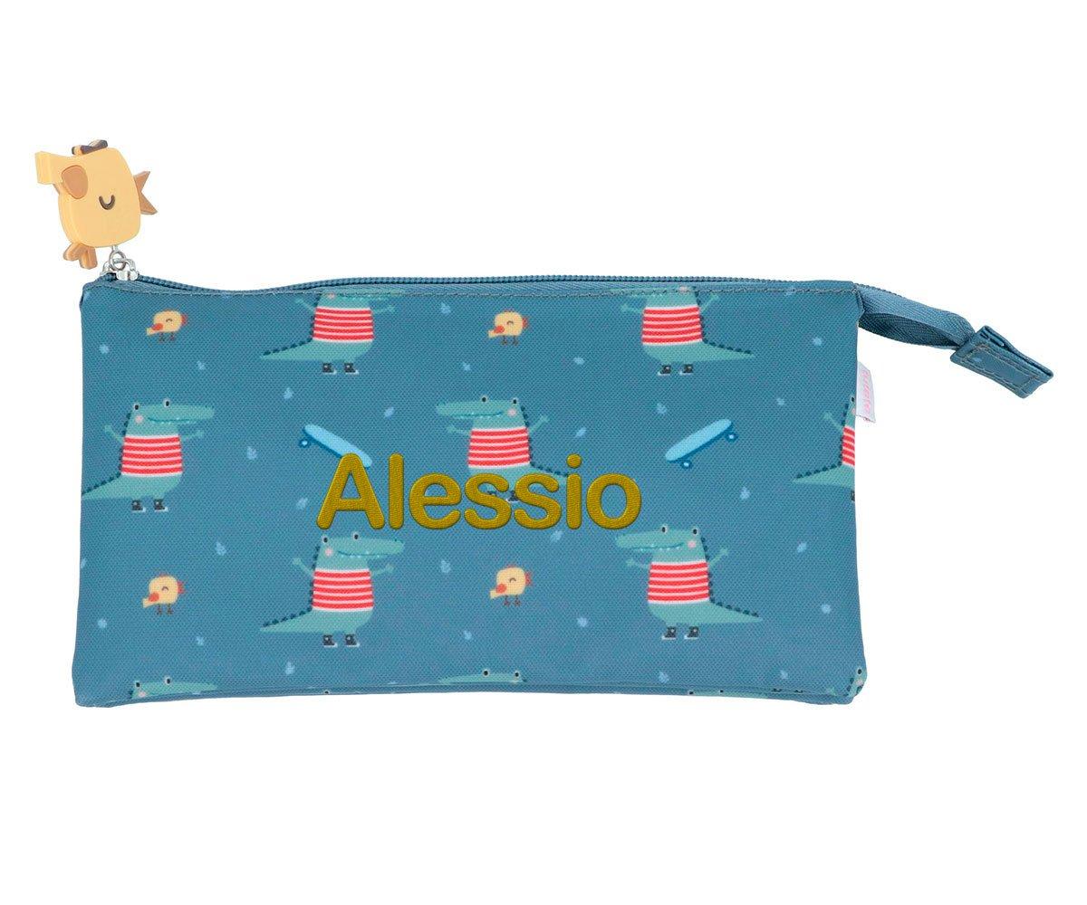 Astuccio Tris Scuola Croc Personalizzabile