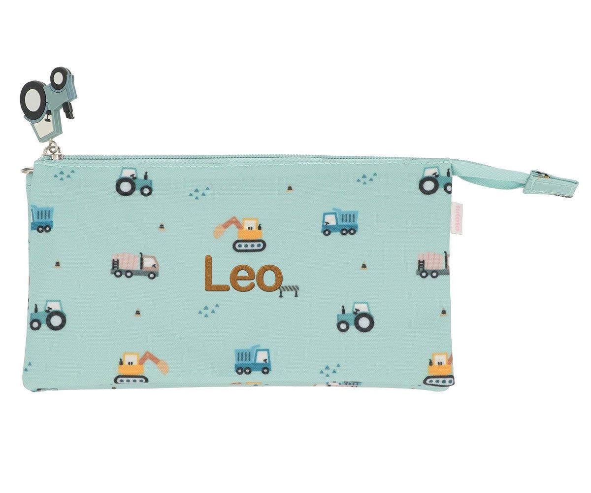 Astuccio Tris Scuola Trucks Personalizzabile