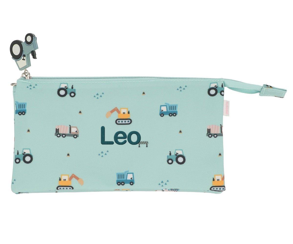 Astuccio Tris Scuola Trucks Personalizzabile